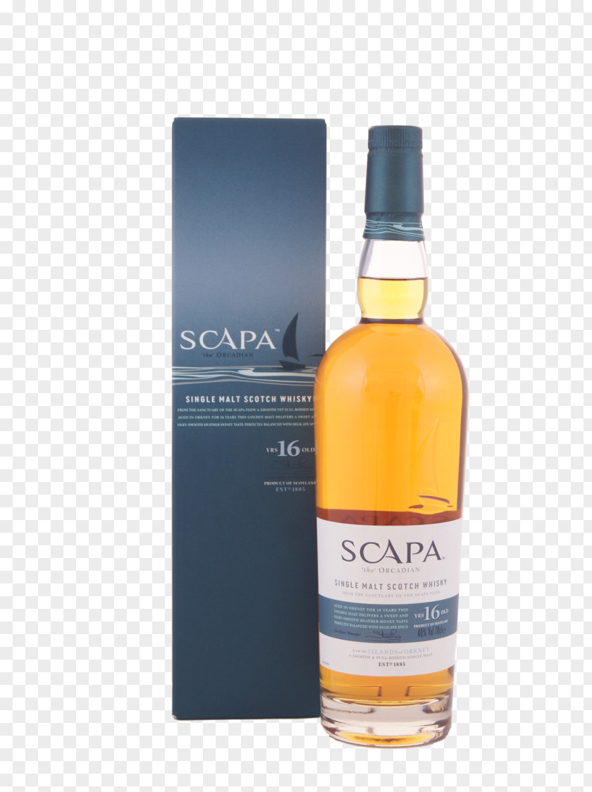 16 Years Single Malt Whisky Scapa Distillery Whiskey Scotch Liqueur PNG