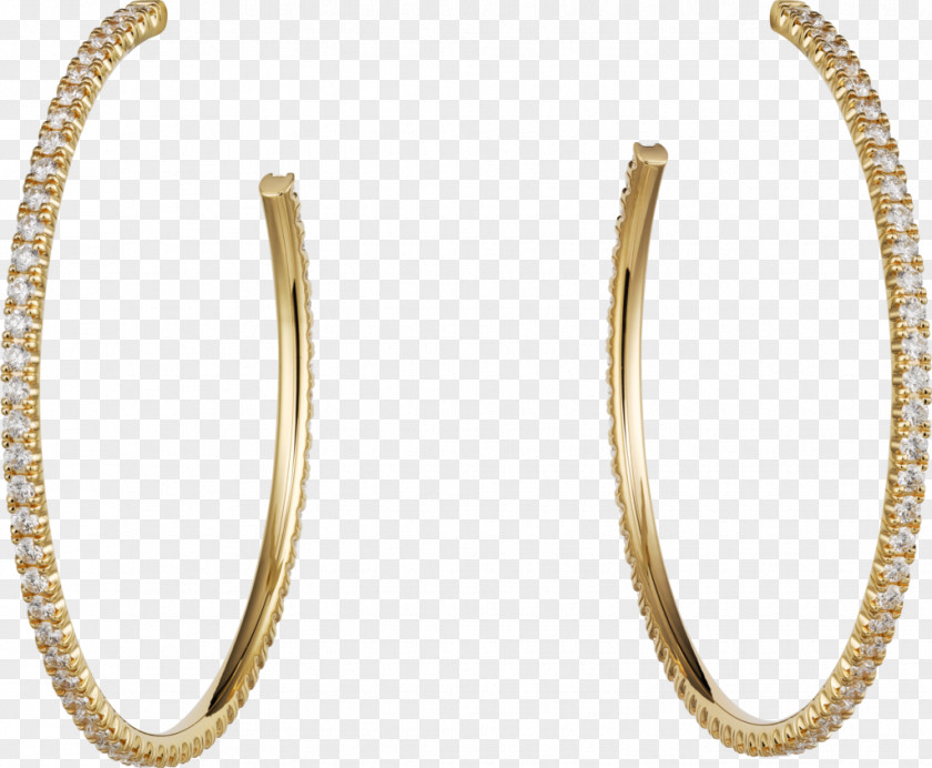 Hoop Vector Earring Cartier Colored Gold Jewellery PNG
