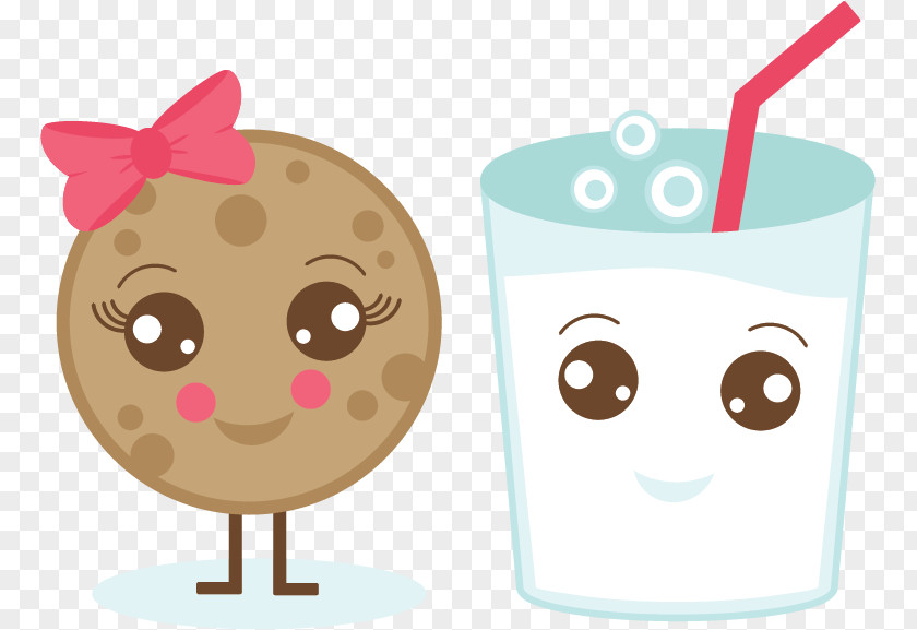 Kawaii Cookie Cliparts Chocolate Milk Chip Cupcake Clip Art PNG