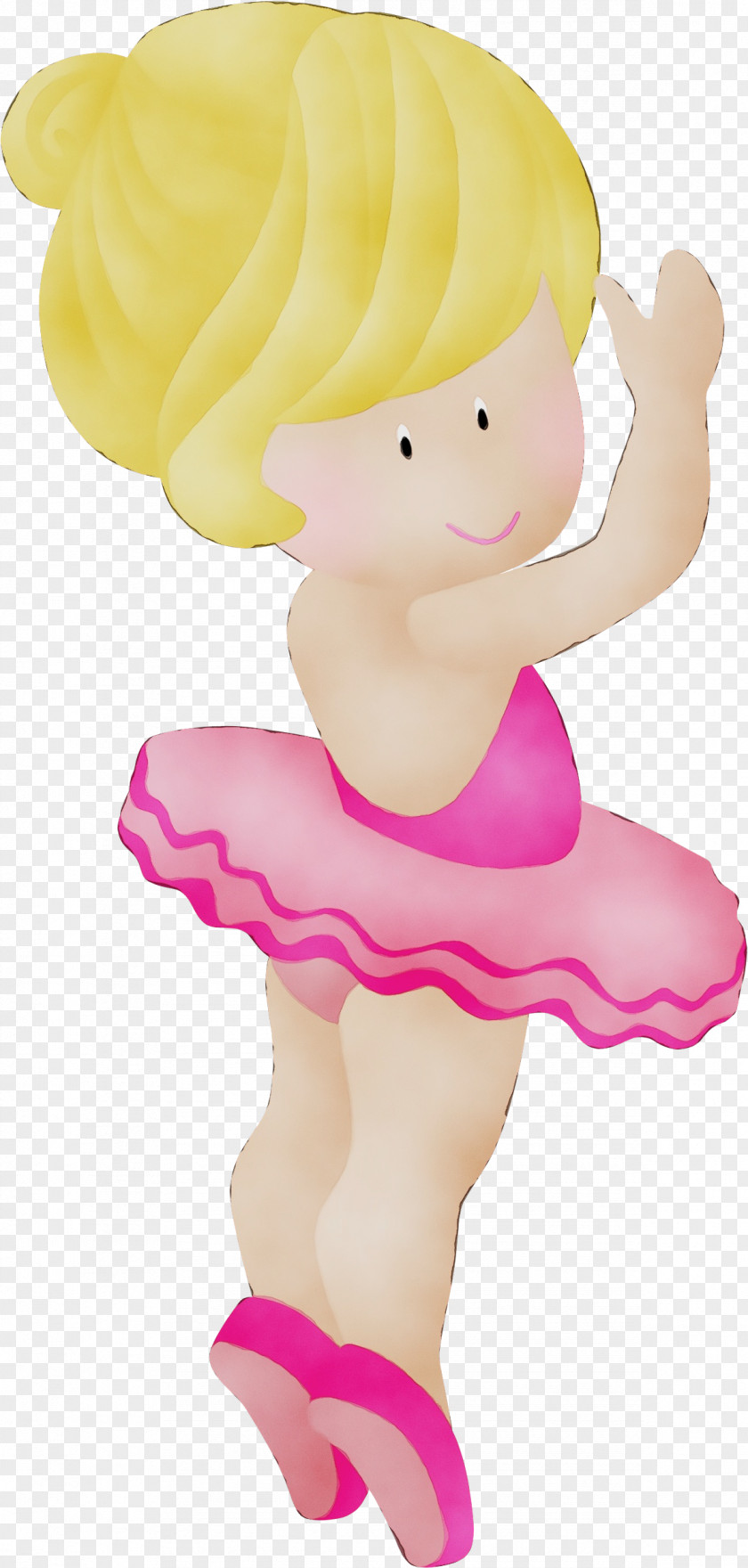 Smile Animation Cartoon Pink Clip Art Figurine Muscle PNG