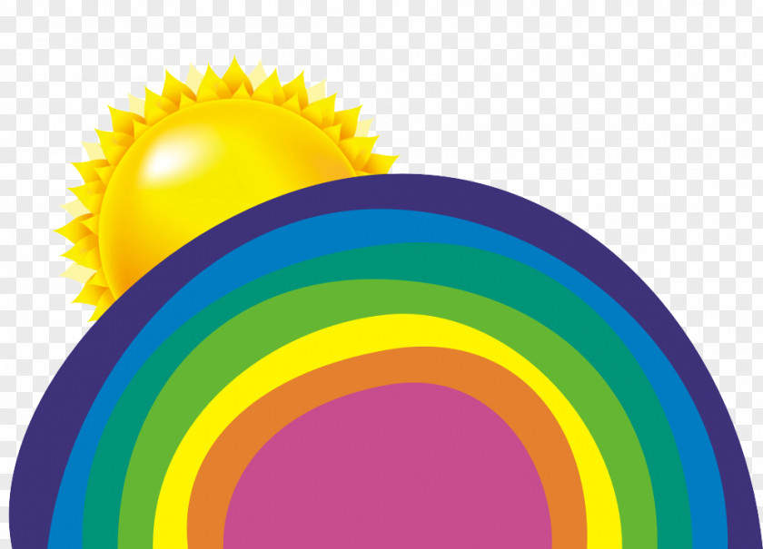 Vector Rainbow Graphic Design PNG