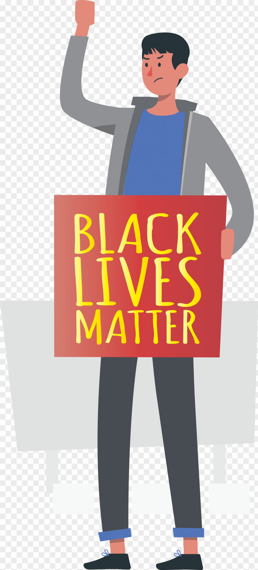 Black Lives Matter STOP RACISM PNG