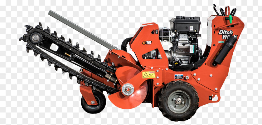 Chain Trencher Ditch Witch Tool PNG