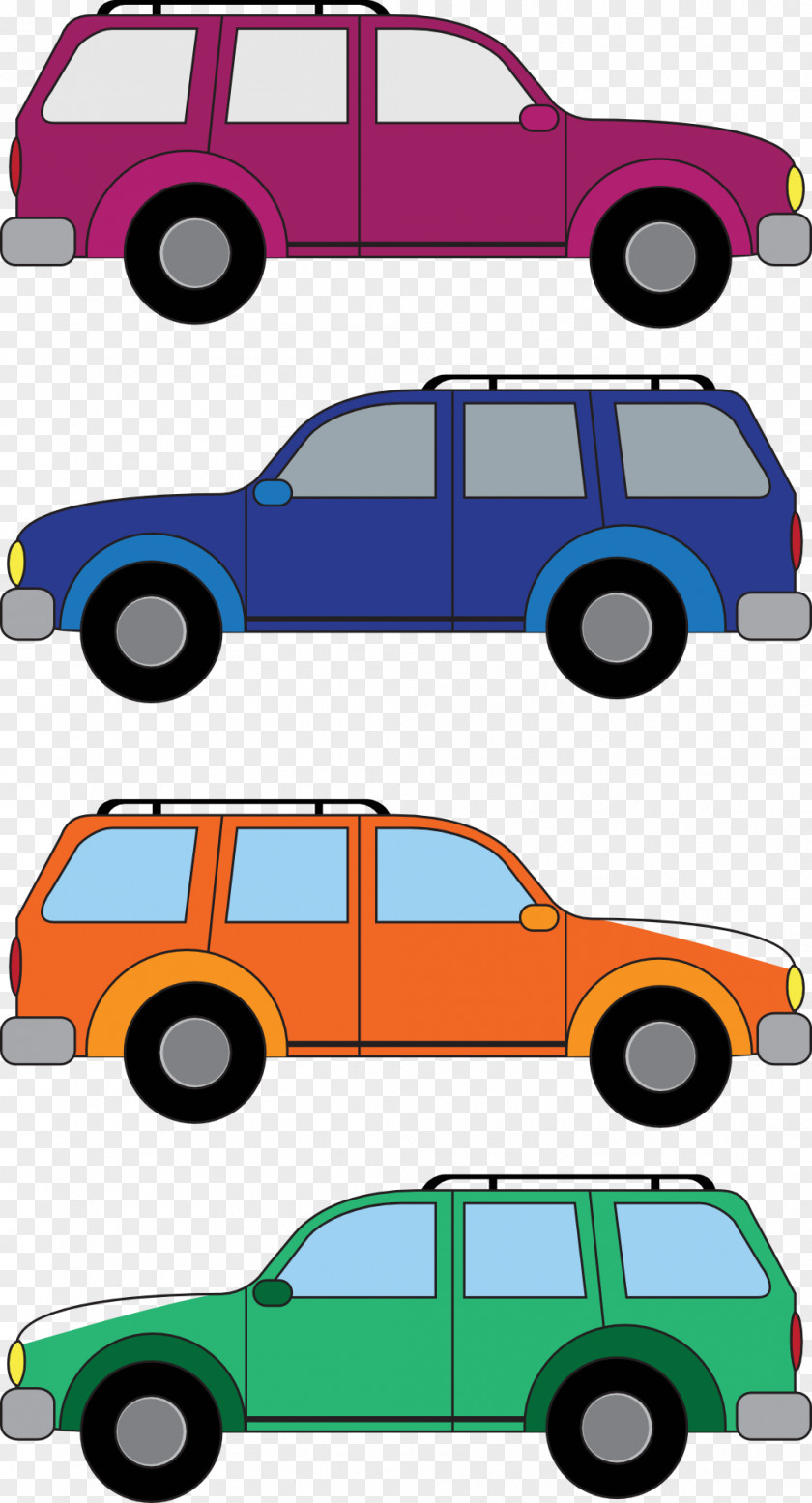 Colorful Cars Sport Utility Vehicle Car Pickup Truck Chevrolet Suburban Van PNG
