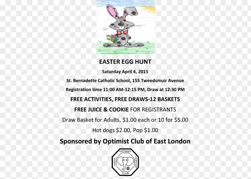 Egg Hunt Flyer Easter Vertebrate London PNG