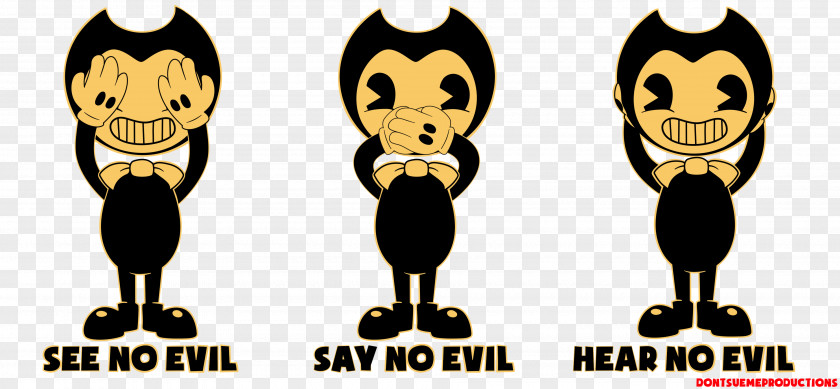 Evil Art Bendy And The Ink Machine Social Media PNG