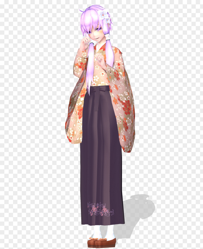 Kimono Doll Robe Costume Design Pink M PNG