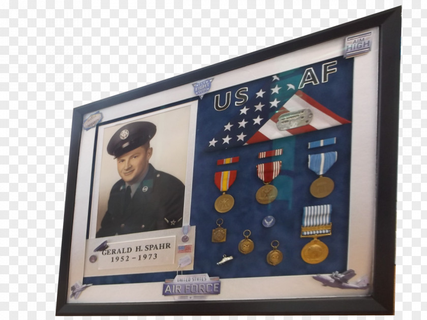 Police Honor Guard Shadow Box Military Picture Frames Display Case Medal PNG