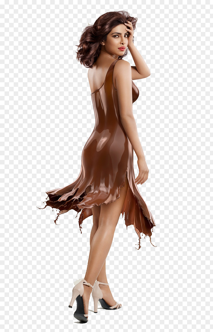 Wearing A Skirt Chocolate Beauty Priyanka Chopra Fashion 4K Resolution High-definition Television Wallpaper PNG