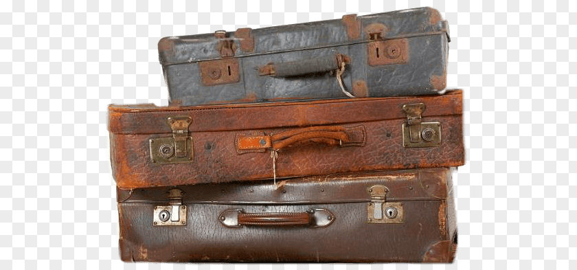 3 Suitcases Photo PNG Photo, three brown and grey leather suitcases clipart PNG