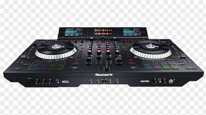 Dj With Turntable DJ Controller Audio Mixers Numark Industries Disc Jockey PNG