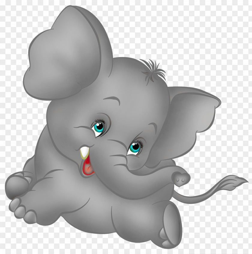 Grey Elephant Cartoon Free Clipart Clip Art PNG