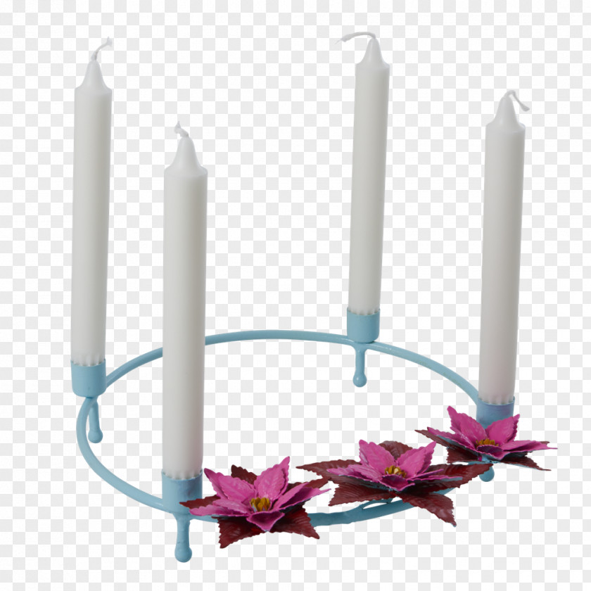 Lovely Candles Advent Candle Wreath Table PNG