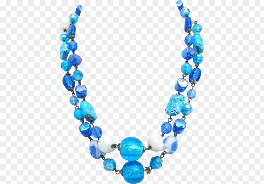 NECKLACE Necklace Jewellery Blue Bead Clothing Accessories PNG