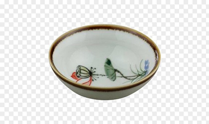 Water Lily Porcelain Bowl Ceramic Tableware PNG
