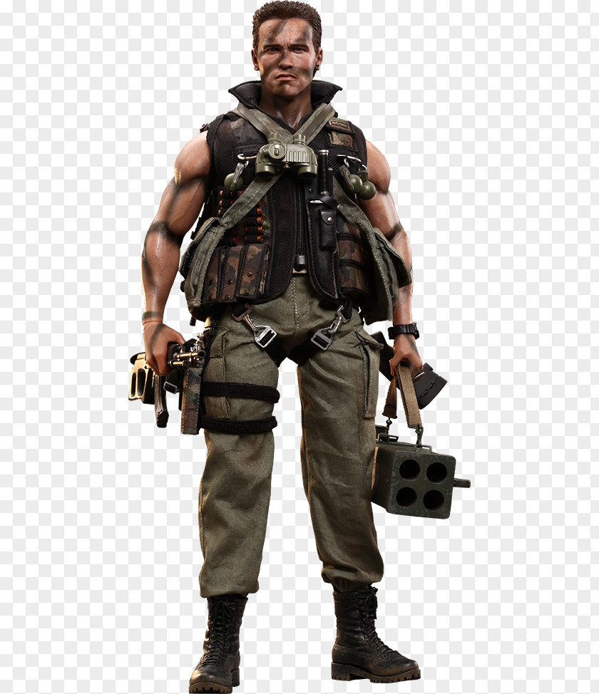 Arnold Schwarzenegger John Matrix The Commando Hot Toys Limited PNG