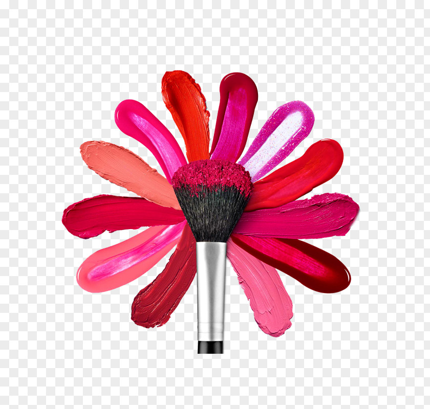Makeup Brush Effect Map Lip Balm Cruelty-free Lipstick Nail Polish Cosmetics PNG