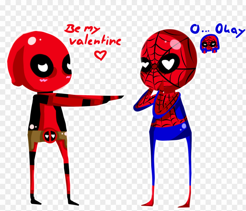 Spider-Man Valentine Cliparts Deadpool Valentine's Day Clip Art PNG