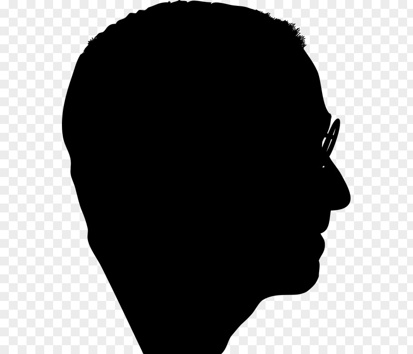 Steve Jobs Portrait Silhouette Female Clip Art PNG