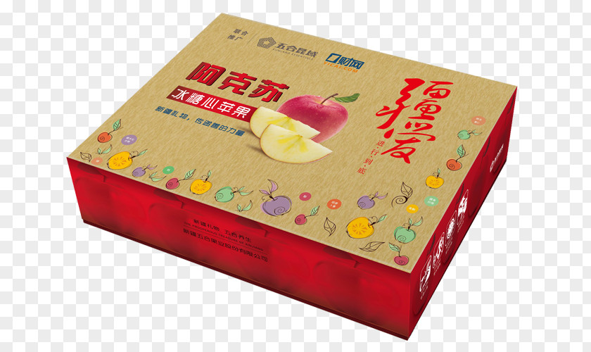 Aksu Apple Box Carton PNG