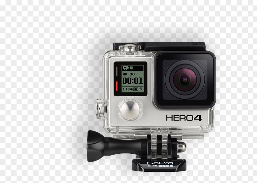 Camera GoPro HERO4 Black Edition Silver Action HERO5 PNG