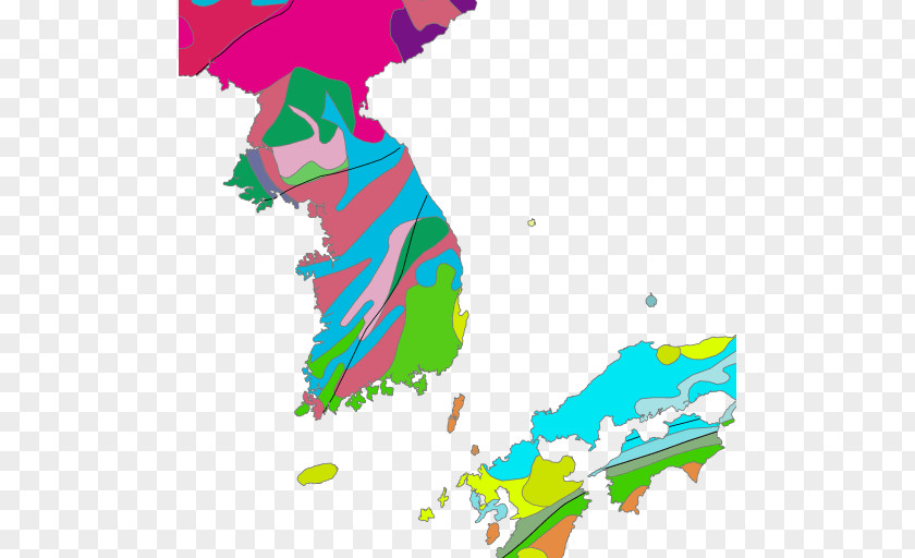 Japan North Korea World Map PNG