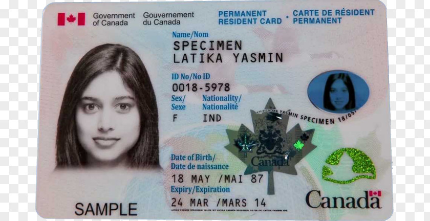 Canada Permanent Resident Card Residency In Immigration, Refugees And Citizenship PNG
