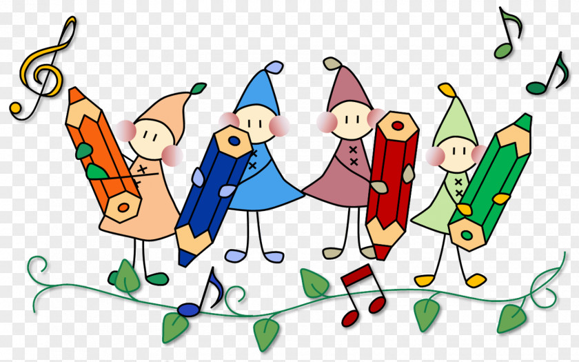 Cartoon Celebrating Christmas Eve Happy PNG