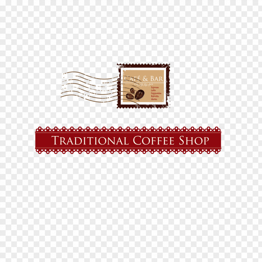 Coffee Retro Label Vector Cafe PNG