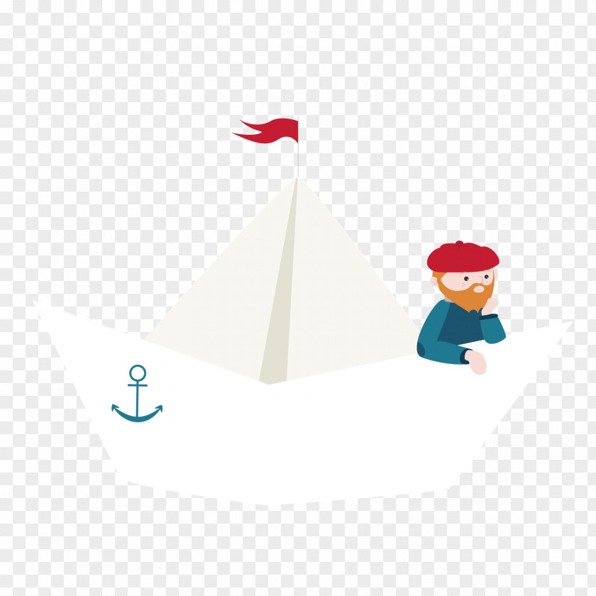 Vector Paper Folding Boat Angle Party Hat Toy PNG