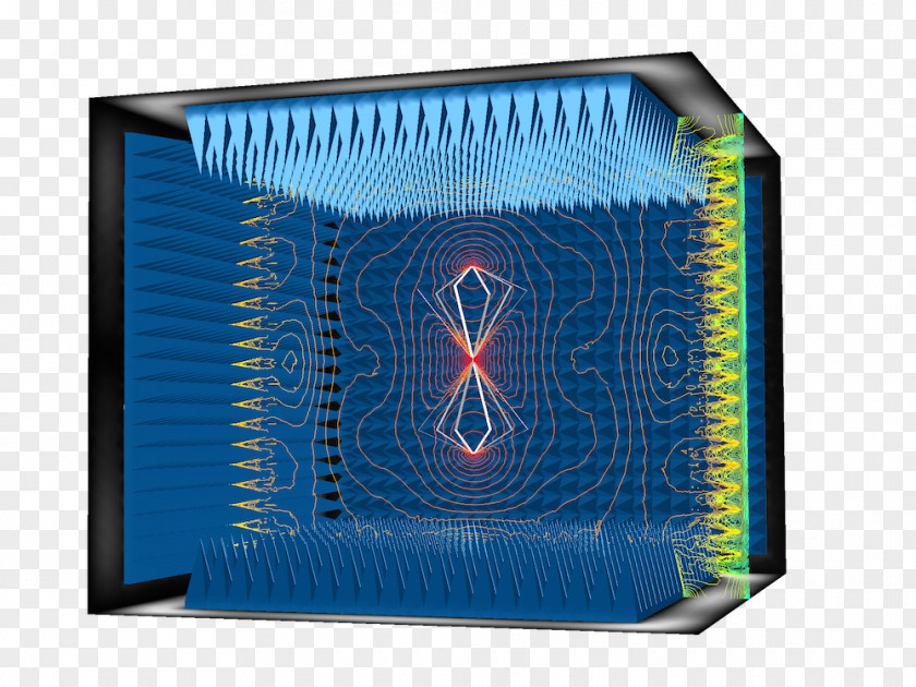 Wave Field And Electromagnetics Anechoic Chamber COMSOL Multiphysics Radio Frequency Electromagnetism PNG