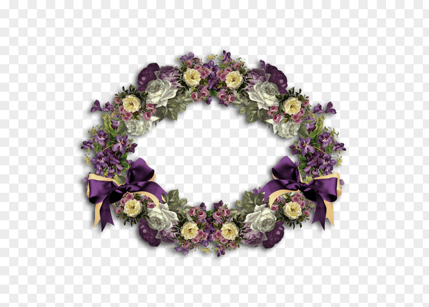 Wreath Artificial Flower Picture Frames PNG