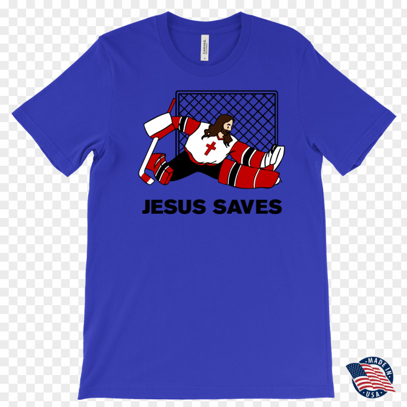 Jesus Saves T-shirt Clothing Crew Neck Sleeve PNG