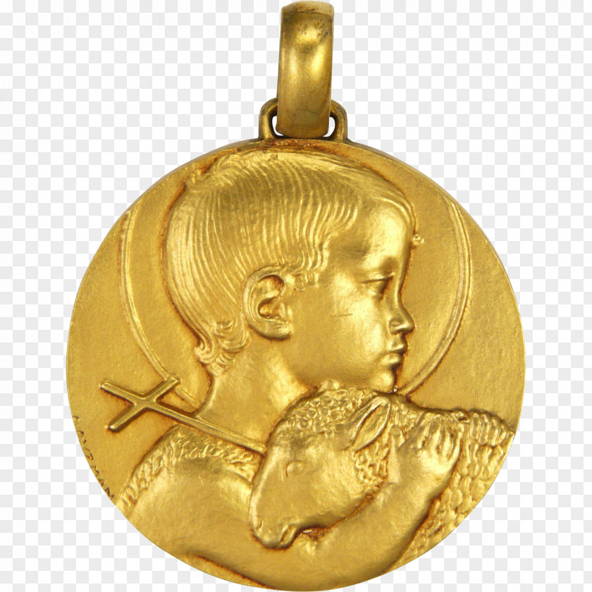 Medal Gold Baptism Monnaie De Paris Child PNG