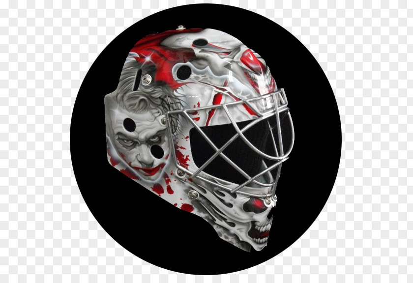 Painting Goaltender Mask Lacrosse Helmet Airbrush PNG