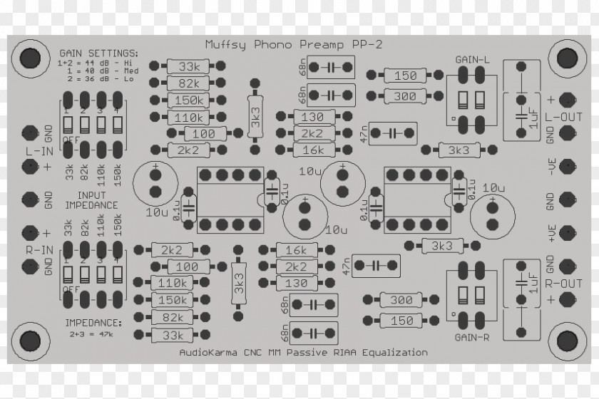 Preamplifier RIAA Equalization Schematic Diagram PNG