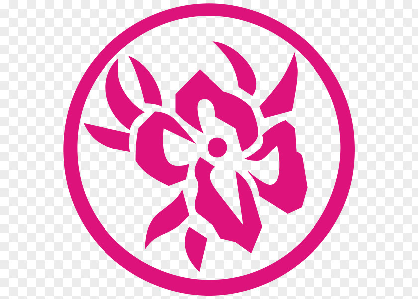 Ring Of Flowers Petal Cut Logo Clip Art PNG