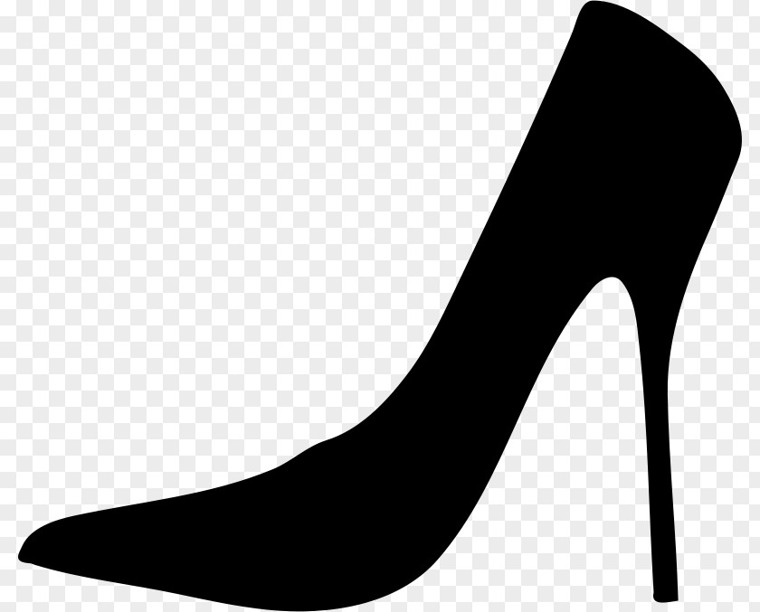 Silhouette High-heeled Shoe Sneakers Clip Art PNG