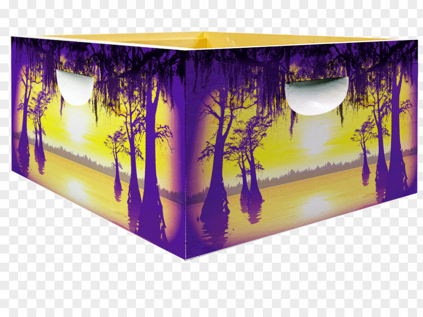 Swamp Scene Beehive Honey Bee Rectangle Wrap PNG