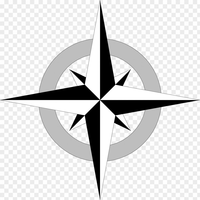 Symbol Symmetry Compass Rose PNG