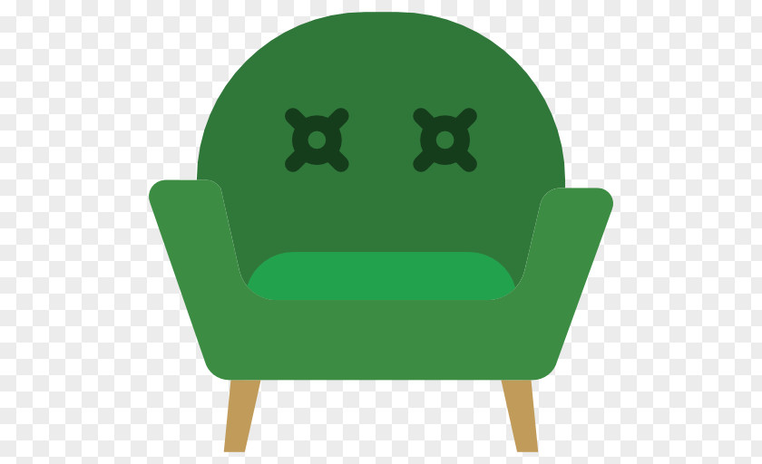 A Green Sofa Chair Table Furniture Icon PNG