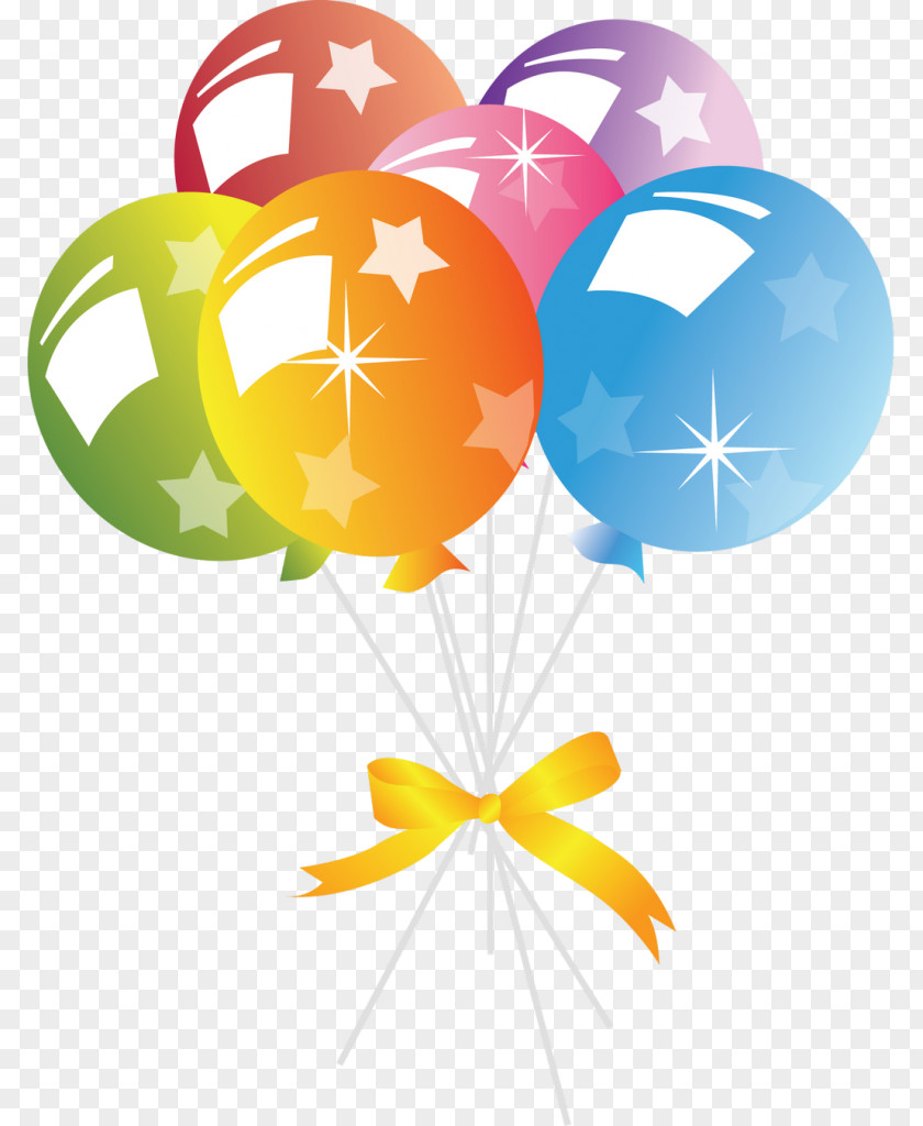 Balloon Party Birthday Gift Clip Art PNG
