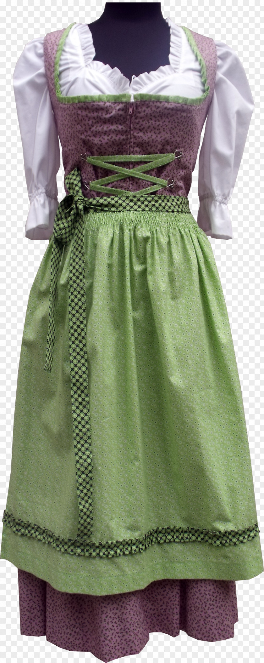 Dress Dirndl Folk Costume Skirt Corset PNG