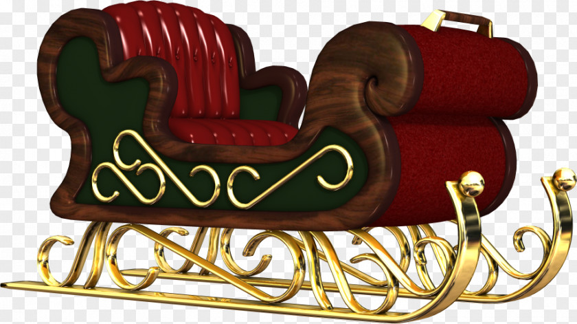 L'orge Pelouse Santa Claus Sled Christmas Day Reindeer Image PNG