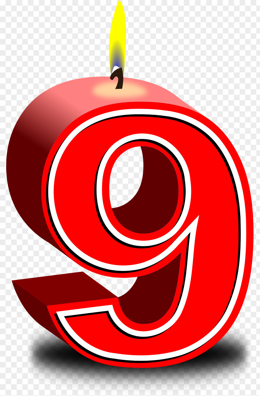 Number One Birthday Cake Candle Clip Art PNG