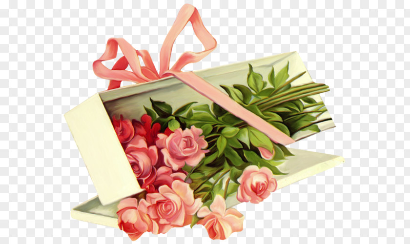 Romantic Flower Title Box Rose Clip Art PNG