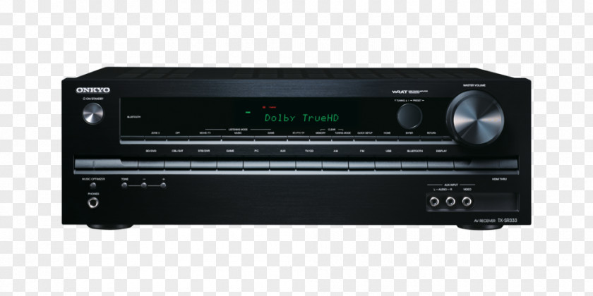 AV Receiver Home Theater Systems Onkyo TX-SR333 TX SR333 PNG