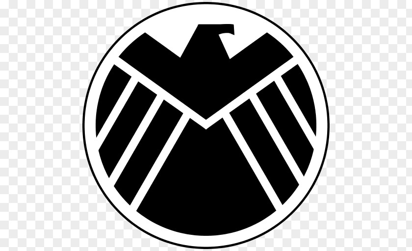 Avengers S.H.I.E.L.D. Marvel Cinematic Universe Phil Coulson Logo Stencil PNG