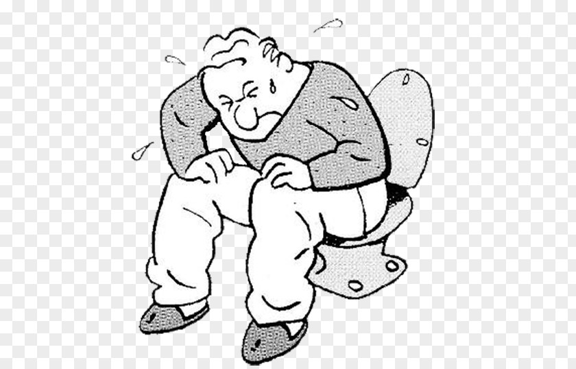 Constipation Man Hemorrhoid Old Age Patient Defecation PNG