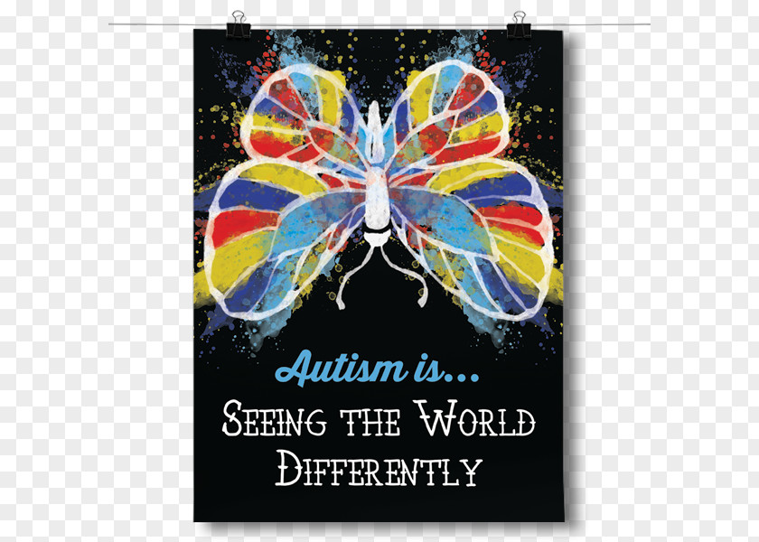 Design Graphic Advertising Poster Autism PNG